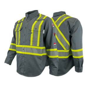 Atlas FR/AR Work Shirts with 4” Segmented Striping